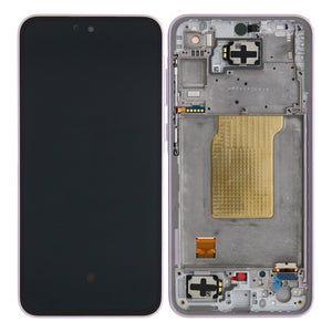Samsung Galaxy A35 A356B Display en digitizer met frame, lila, vooraf gemonteerd