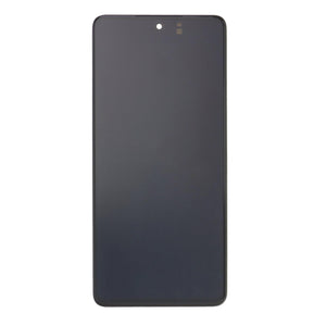 Samsung Galaxy M52 5G M526B Display en digitizer met frame Blazing Black Soft-OLED