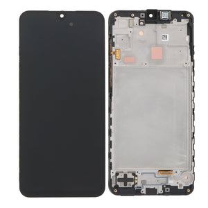 Samsung Galaxy A16 5G A166B Beeldscherm en Digitizer met Frame Blauw Zwart Service Pack