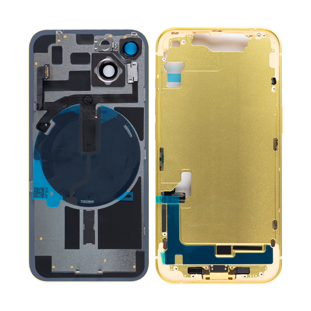 For Apple 14 behuizing met kleine onderdelen geel OEM