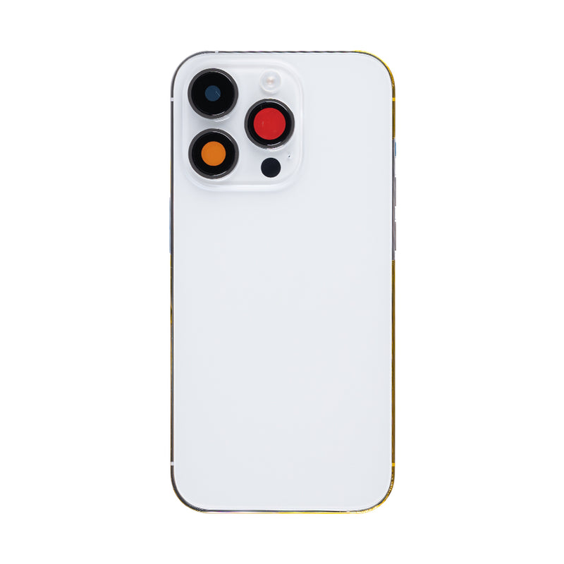 For Apple 14 Pro behuizing met kleine onderdelen zilver OEM