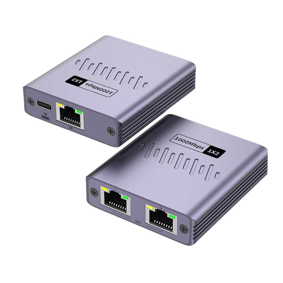 Rixus RXEA03 3-poorts Ethernet Switch Adapter Grijs