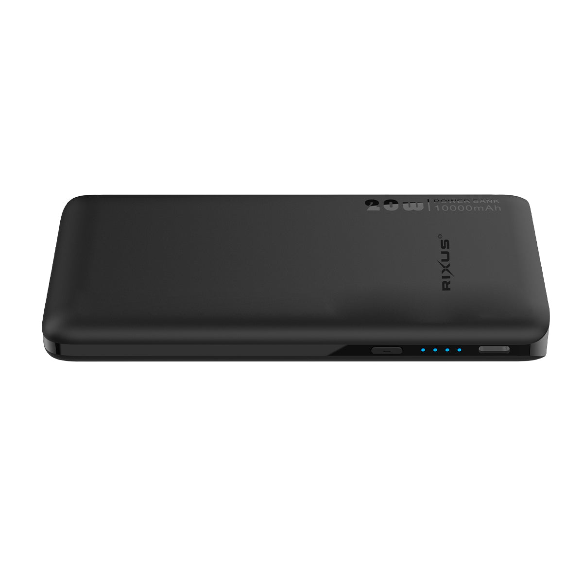Rixus RXPB08 Powerbank met ingebouwde USB-C-kabel 70 cm 10000 mAh 22,5 W Zwart
