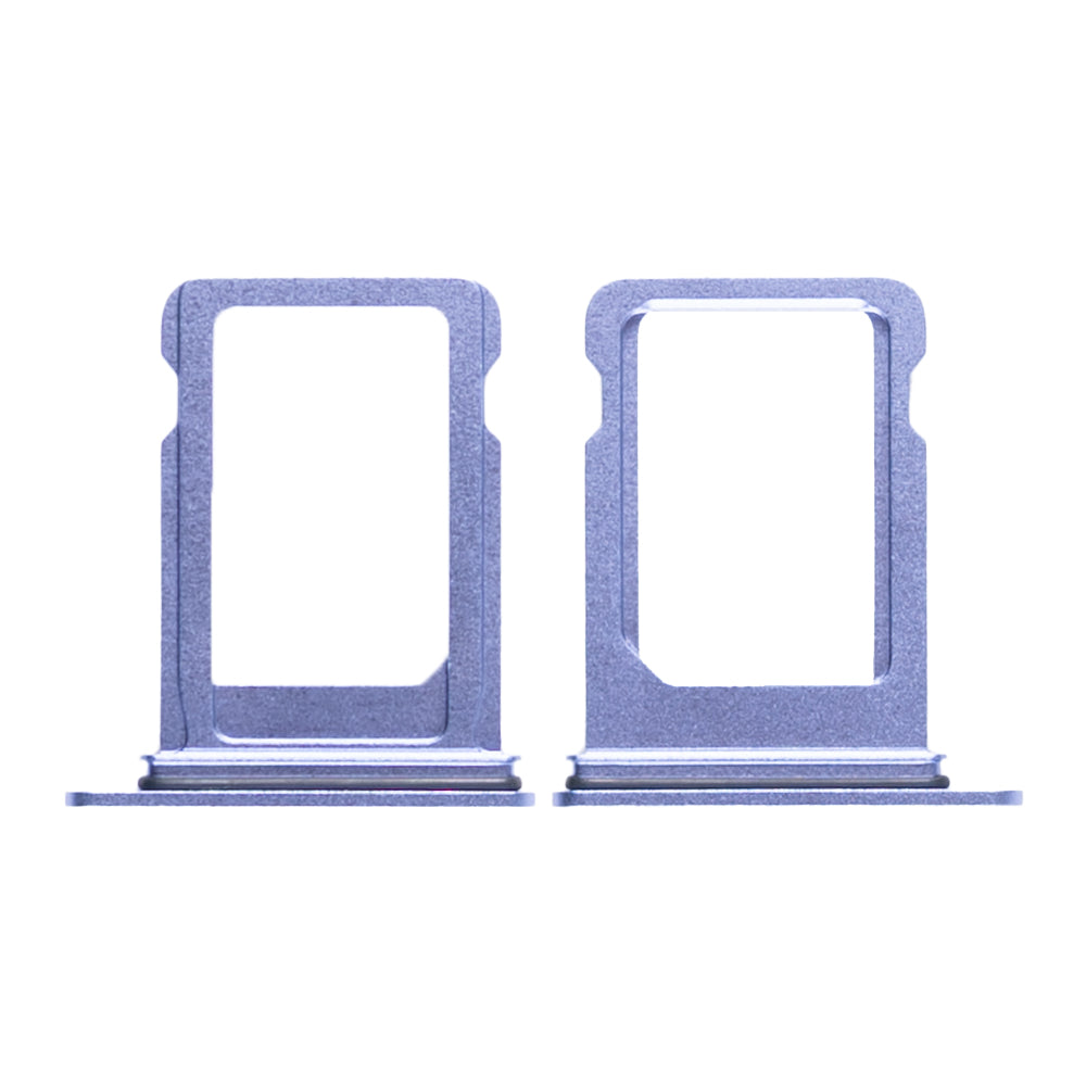 For Apple 12 Mini Sim-houder Paars Getrokken