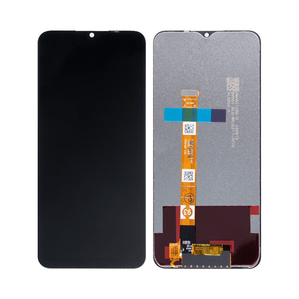 Oppo A16K-scherm en digitizer zonder frame, zwart, OEM