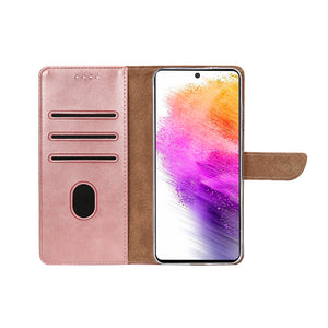 Rixus Boekenhoesje Voor Samsung Galaxy A56 Roze