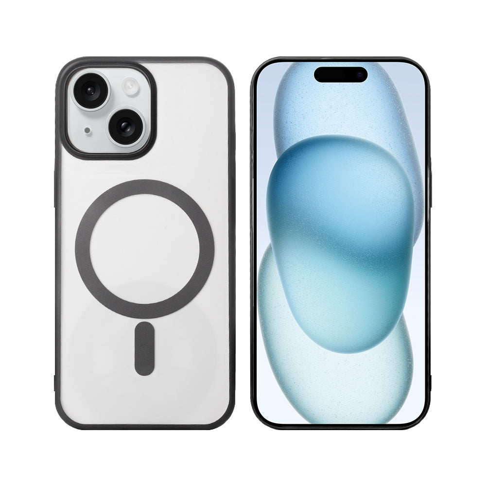 Rixus Instinct Mag Case For Apple iPhone 15 Zwart