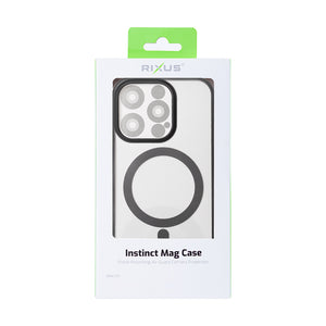Rixus Instinct Mag Case For Apple iPhone 16 Pro Max Zwart