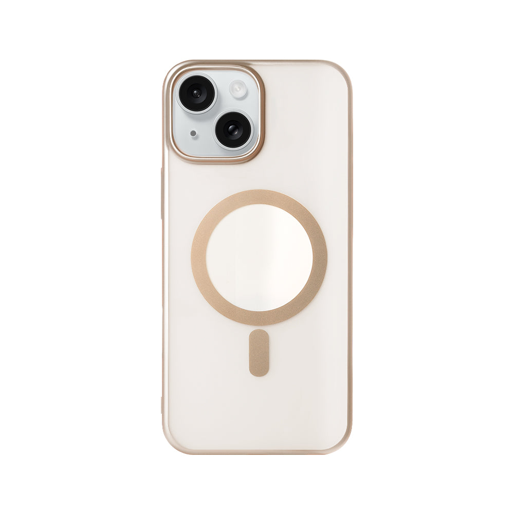 Rixus Instinct Mag Case For Apple iPhone 15 Desert Titanium