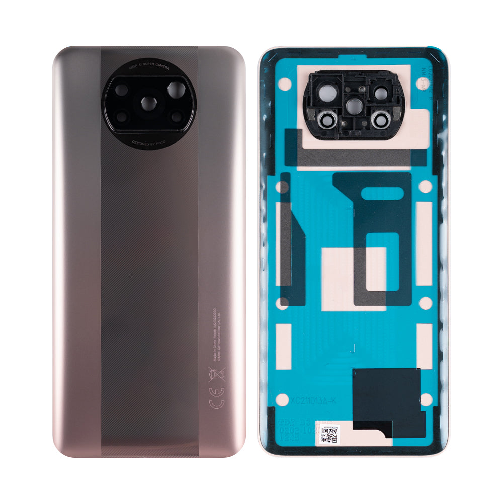Xiaomi Poco X3 Pro achterkant met lens, metaal, brons, OEM