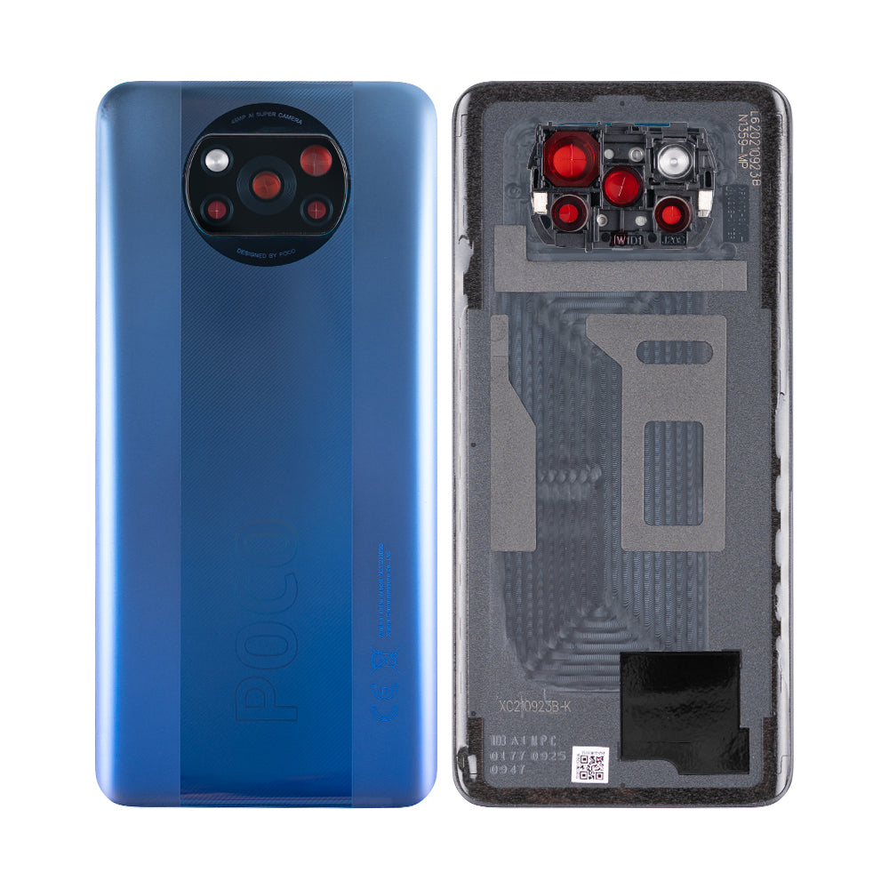 Xiaomi Poco X3 Pro achterkant met lens Frost Blue OEM