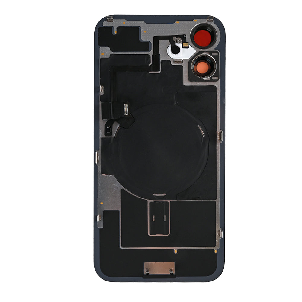 For Apple 16 achterglas met NFC, vergroot cameraframe, teal compatibel