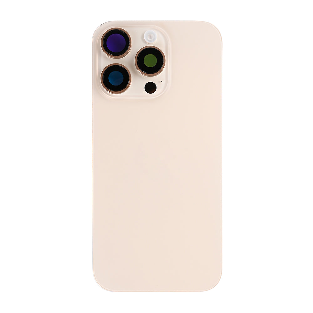 For Apple 16 Pro achterglas met NFC, vergroot cameraframe Desert Titanium compatibel