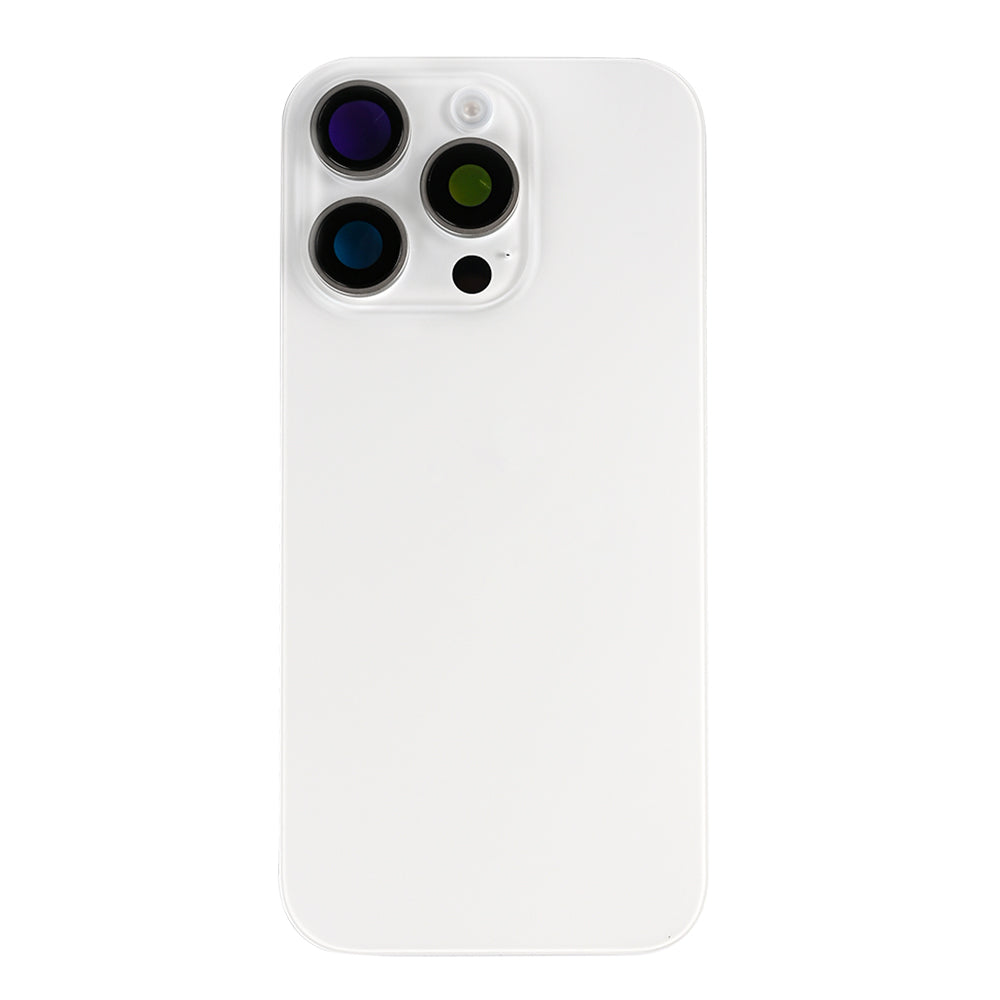 For Apple 16 Pro Max achterglas met NFC, vergroot cameraframe wit titanium compatibel