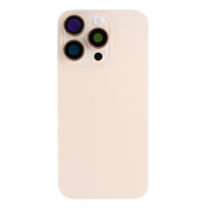 For Apple 16 Pro Max achterglas met NFC, vergroot cameraframe Desert Titanium compatibel