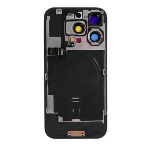 For Apple 16 Pro Max achterglas met NFC, vergroot cameraframe Desert Titanium compatibel