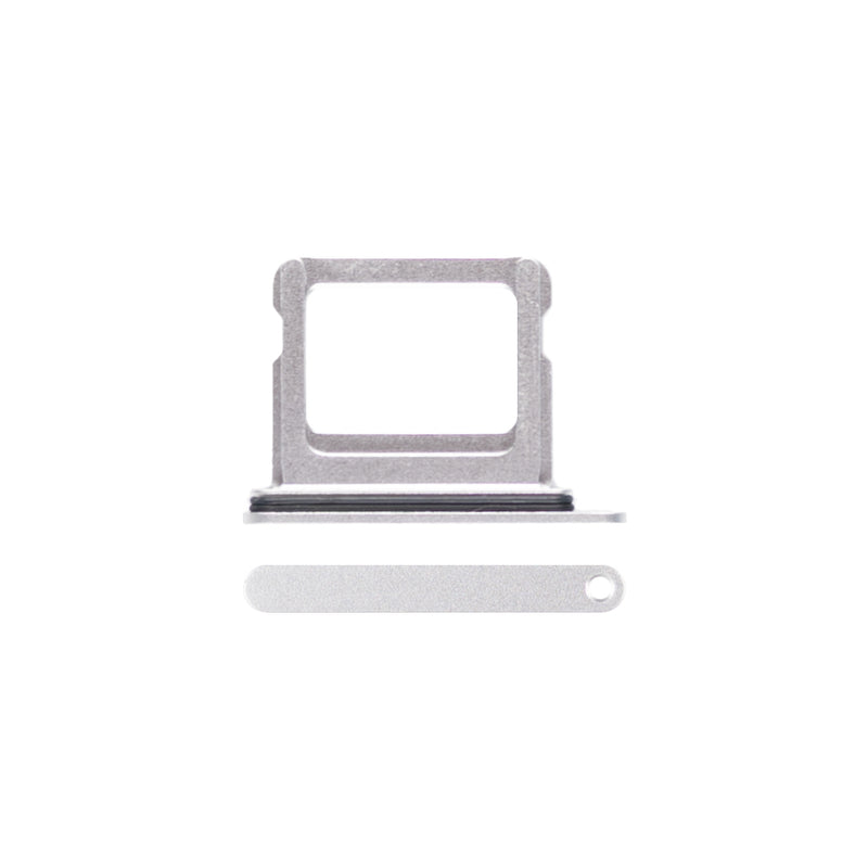 For Apple iPhone 16, 16 Plus Sim Kaarthouder Wit Getrokken