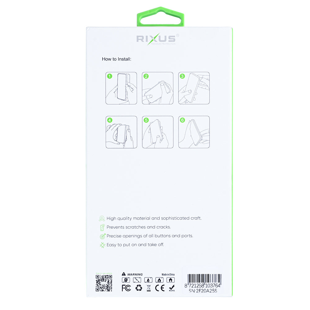 Rixus Anti-Barst Hoesje Met MagSafe For Apple iPhone 16e Transparant