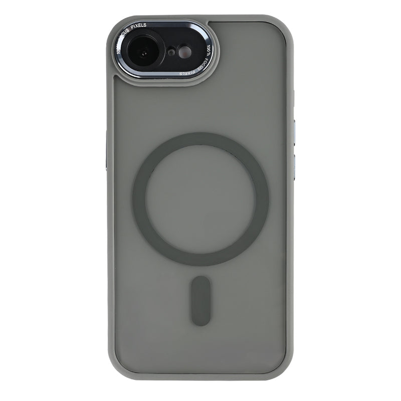 Rixus Classic 04 Case With MagSafe Compatible For Apple iPhone 16e Grey