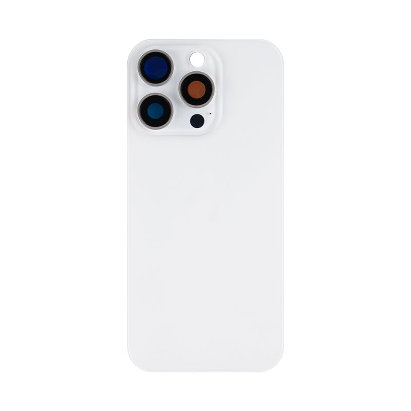 For Apple 16 Pro achterglas zonder NFC, vergroot cameraframe wit titanium compatibel