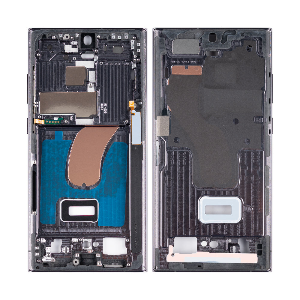 Samsung Galaxy S23 Ultra S918B middenframe fantoom zwart OEM