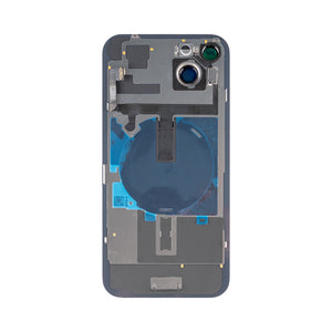 For Apple 15 Plus achterglas met NFC, vergroot cameraframe groen compatibel