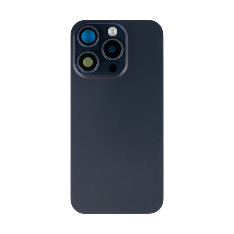 For Apple 15 Pro achterglas met NFC, vergroot cameraframe blauw titanium compatibel