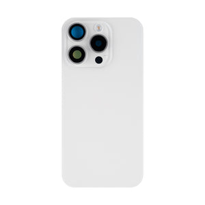 For Apple 15 Pro achterglas met NFC, vergroot cameraframe wit titanium compatibel