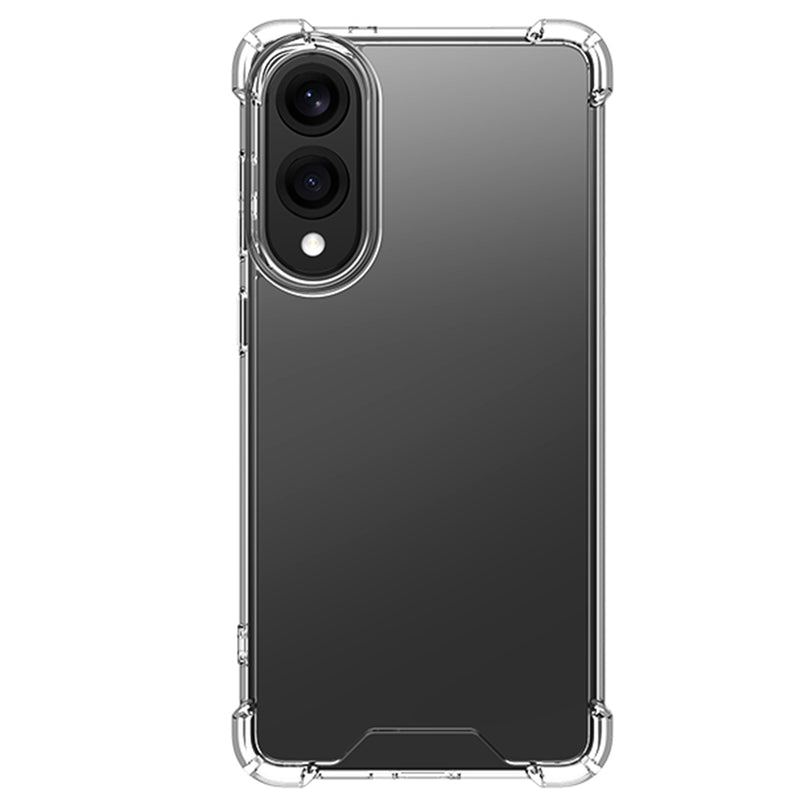Rixus Anti-Barst Hoesje Voor Samsung Galaxy S25 Edge Transparant