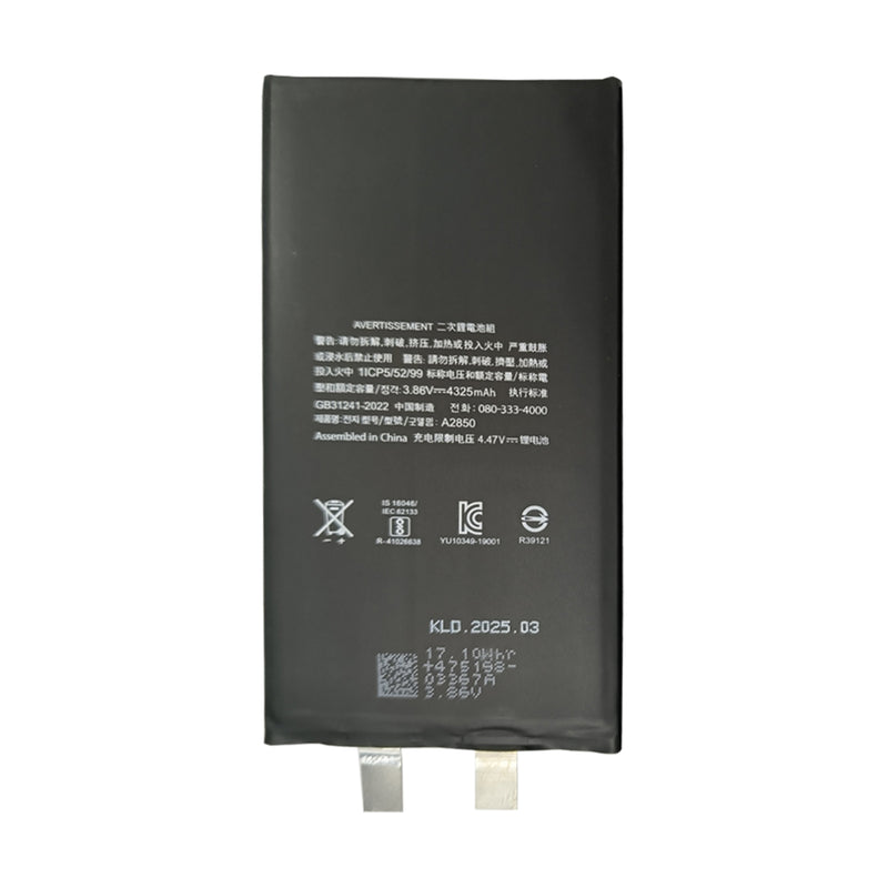 For Apple 14 Plus-batterij (puntlassen vereist) Geen BMS/IC OEM