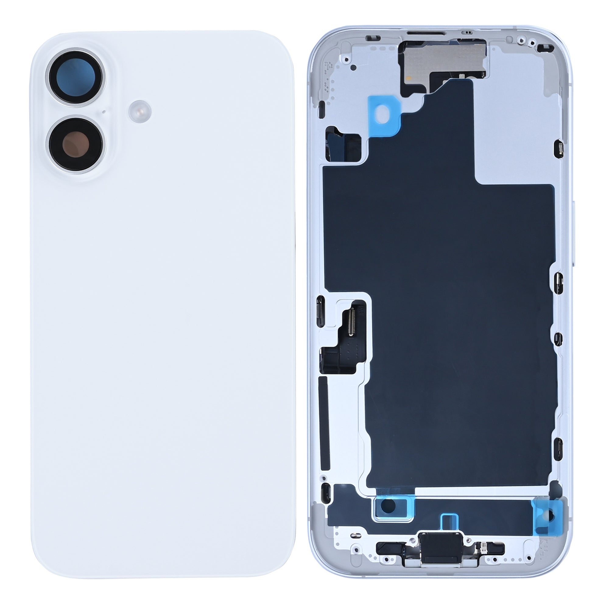 For Apple 16 behuizing met kleine onderdelen wit OEM