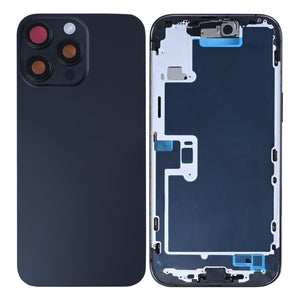 For Apple 16 Pro Max behuizing met kleine onderdelen zwart titanium OEM