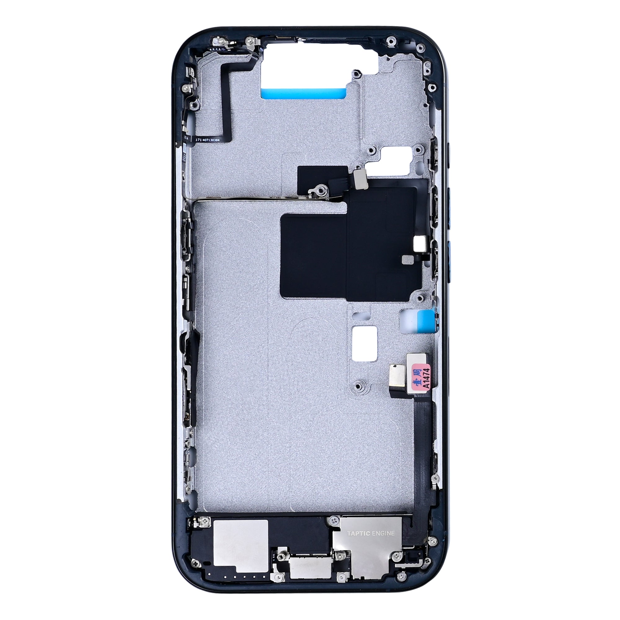For Apple 16 Pro Middenframe Zwart Titanium OEM