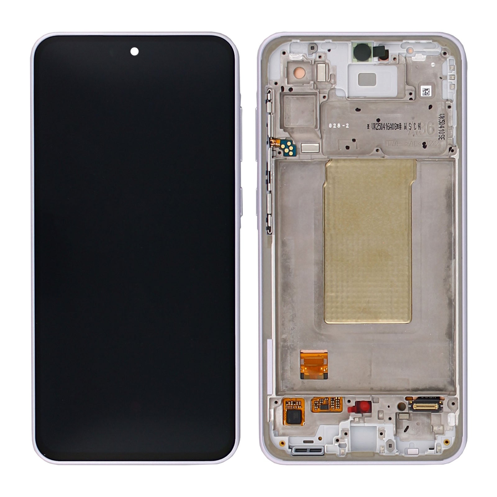 Samsung Galaxy A36 A366B Display en digitizer met frame Lavender Service Pack