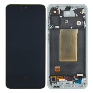 Samsung Galaxy A56 A566B Display en digitizer met frame lichtgrijs, vooraf gemonteerd