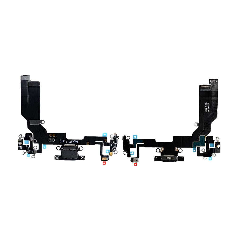 For Apple iPhone 16e Systeem Opladende Flex Zwart Getrokken