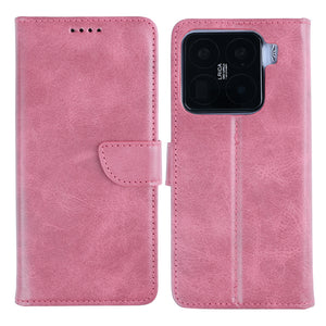 Rixus Boekenkast Voor Xiaomi 15 Pro Roze