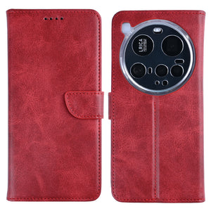 Rixus Boekenkast Voor Xiaomi 15 Ultra Donkerrood