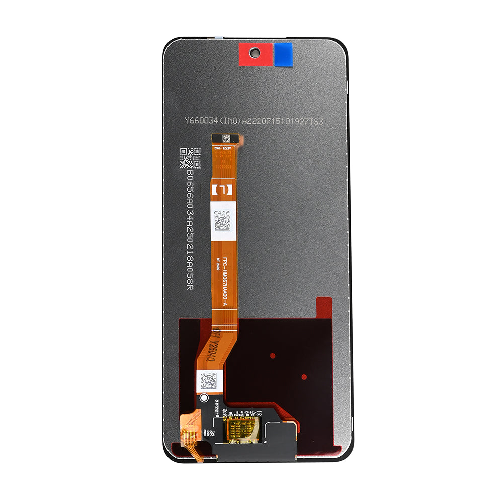 Oppo A3 4G-scherm en digitizer zonder frame, zwart, OEM