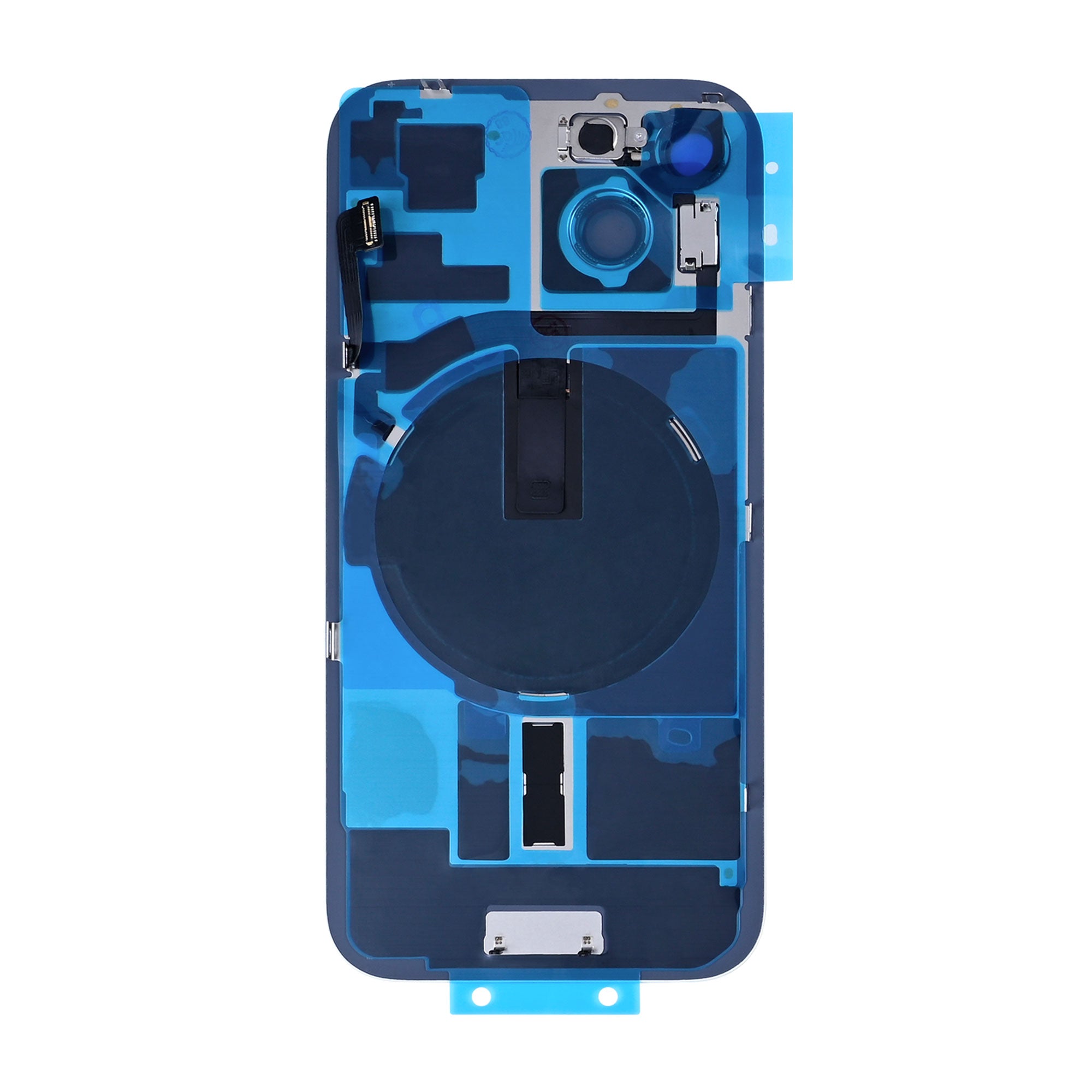 For Apple 15 achterglas met NFC, vergroot cameraframe groen compatibel