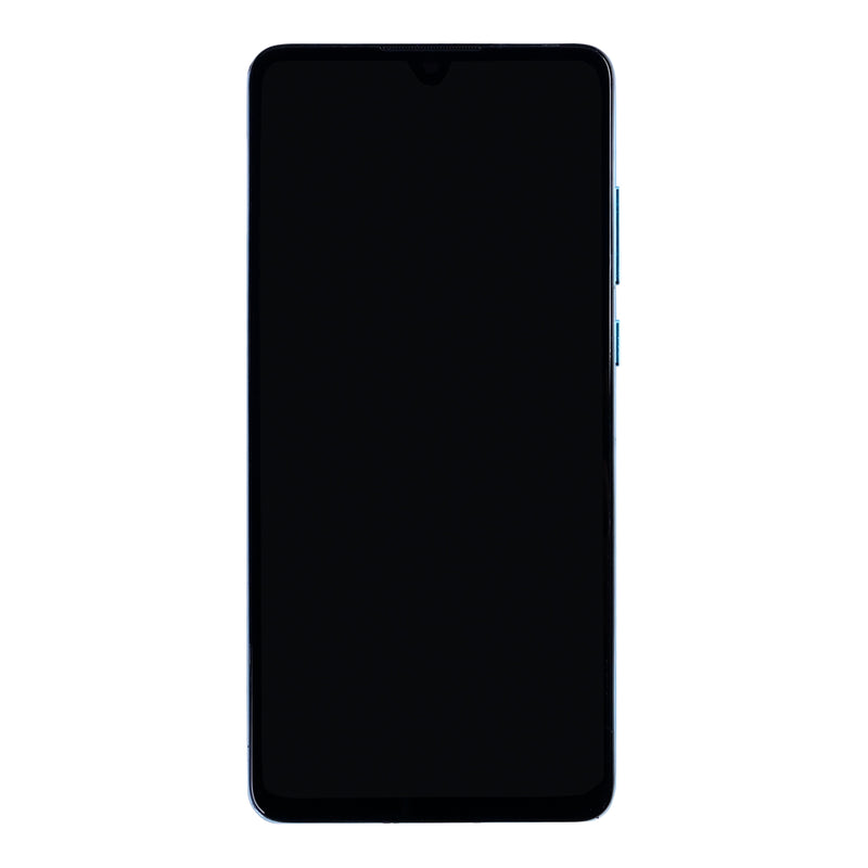Huawei P30 nieuwe versie scherm en Digitizer met frame Aurora blauw OEM