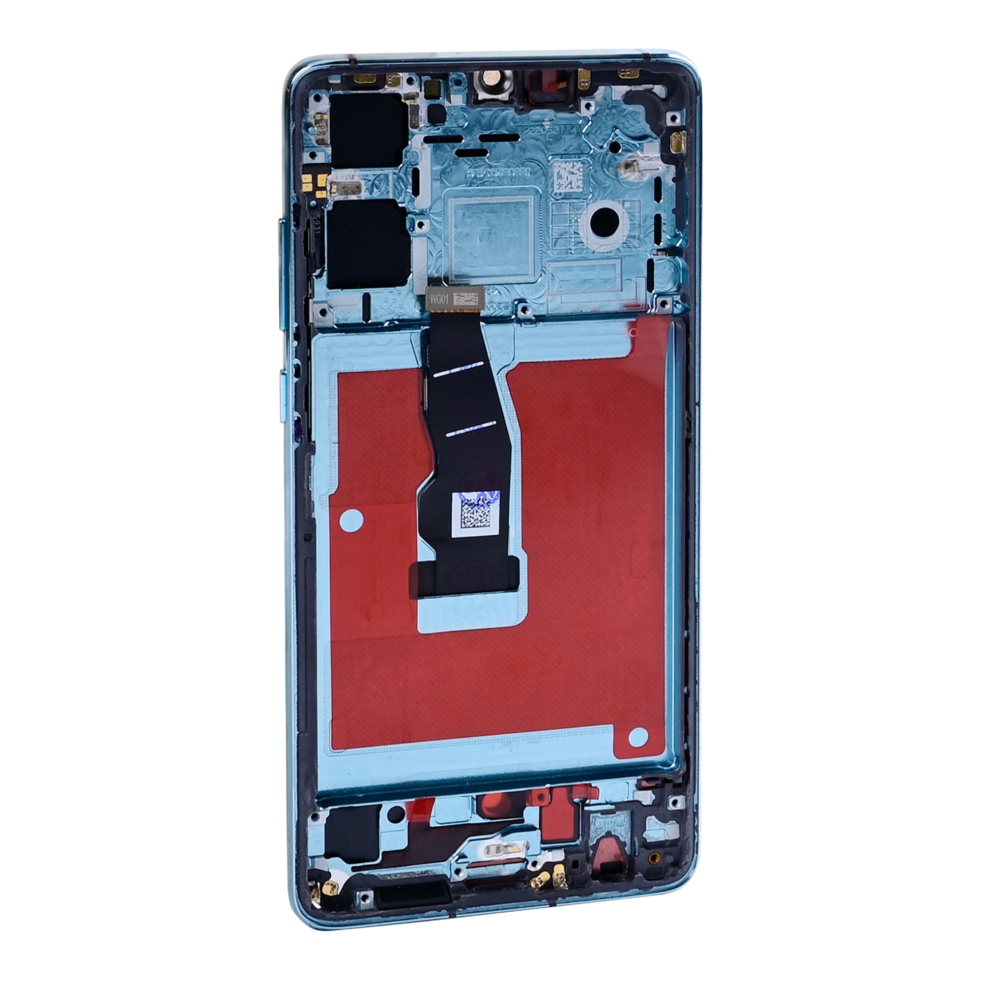 Huawei P30 nieuwe versie scherm en Digitizer met frame Aurora blauw OEM