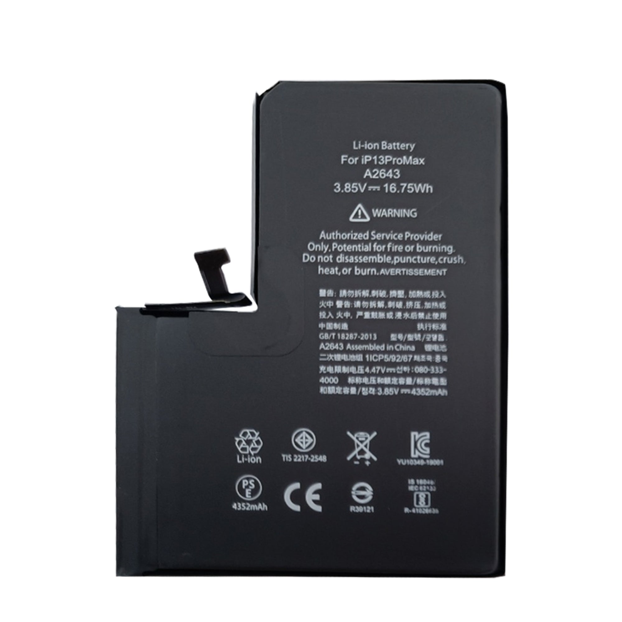 For Apple 13 Pro Max Diagnostiek uitvoeren Batterij OEM