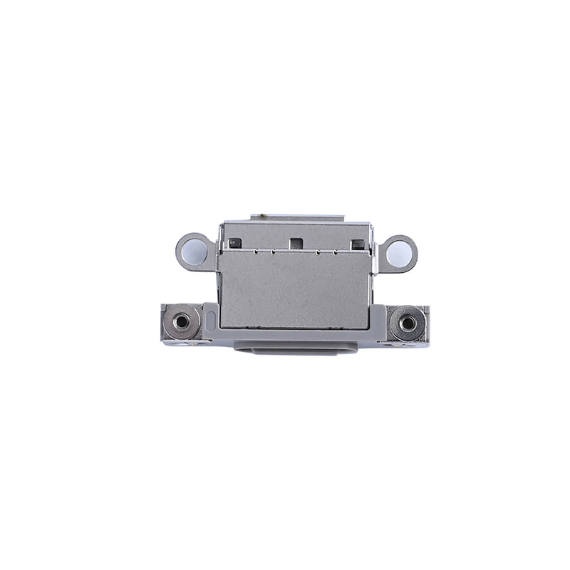 For Apple iPhone 16 Pro, 16 Pro Max systeem opladen poort wit titanium getrokken (10pcs)