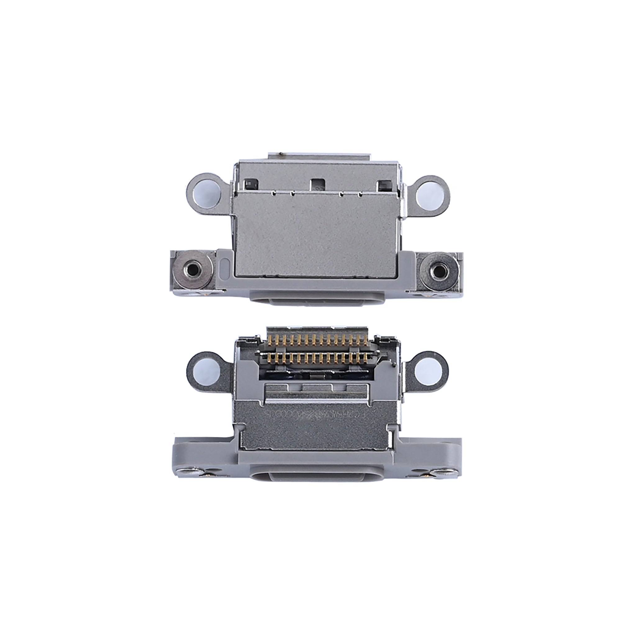 For Apple iPhone 16 Pro, 16 Pro Max systeem opladen poort wit titanium getrokken (10pcs)