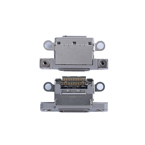 For Apple iPhone 16 Pro, 16 Pro Max systeem opladen poort wit titanium getrokken (10pcs)