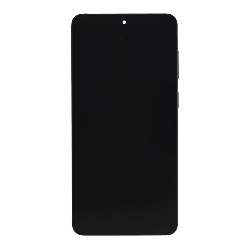 Samsung Galaxy S25 Edge S937B Beeldscherm en Digitizer met Frame Titanium Jetblack Service Pack
