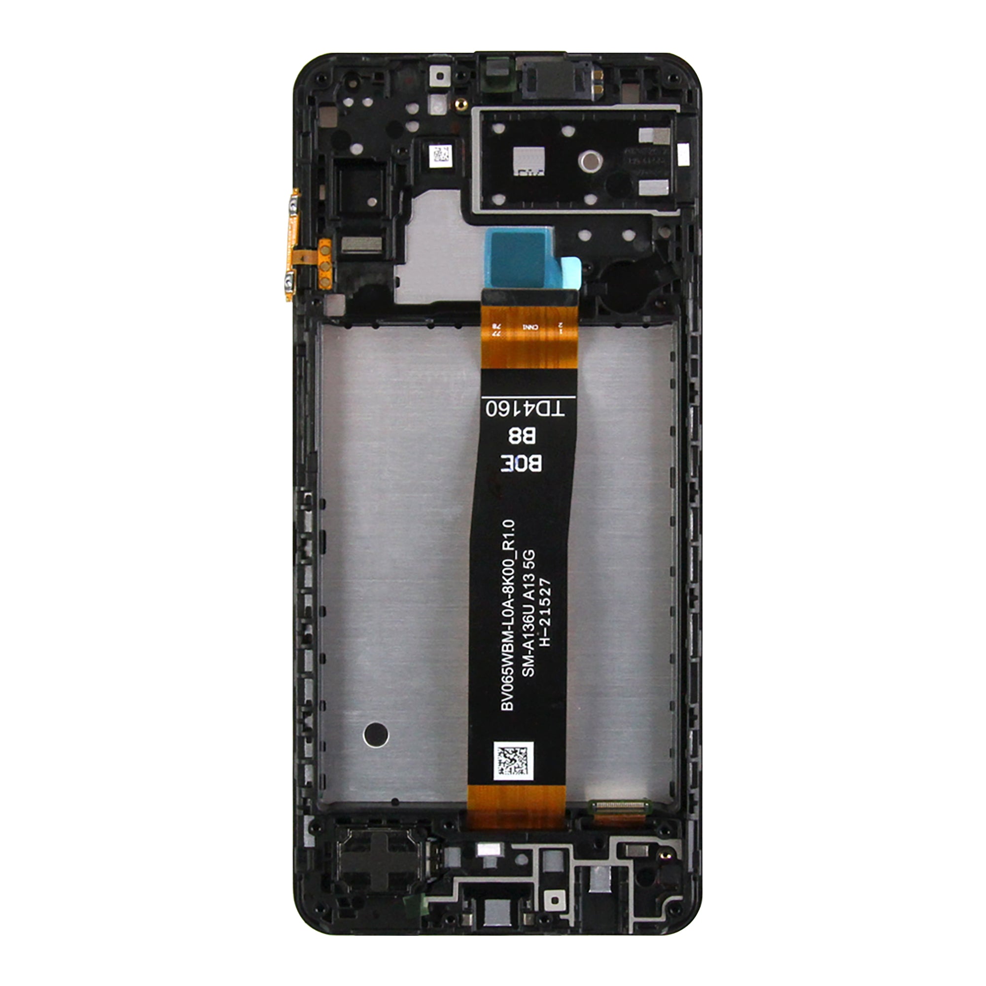 Samsung Galaxy A13 5G A136B Display en digitizer met frame zwart servicepakket