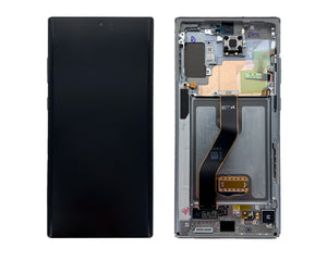Samsung Galaxy Note 10 Plus N975F Beeldscherm en Digitizer met Frame Aura Glow Service Pack