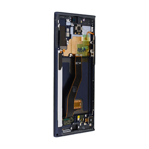 Samsung Galaxy Note 10 Plus N975F Beeldscherm en Digitizer met Frame Aura Black Service Pack